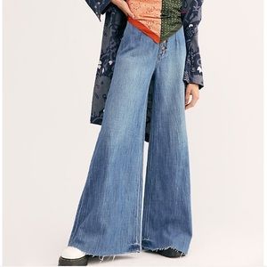 Free People Be Above It Wide Leg Jeans